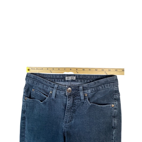 Lee Bootcut Jeans Women's 30x29 Dark Wash Blue Lower On The Waist Denim - Picture 5 of 8